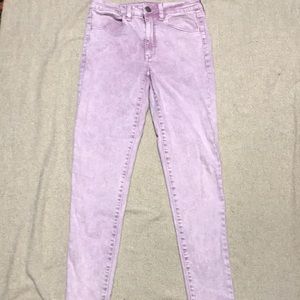 Size 6 long pink American Eagle jeggings